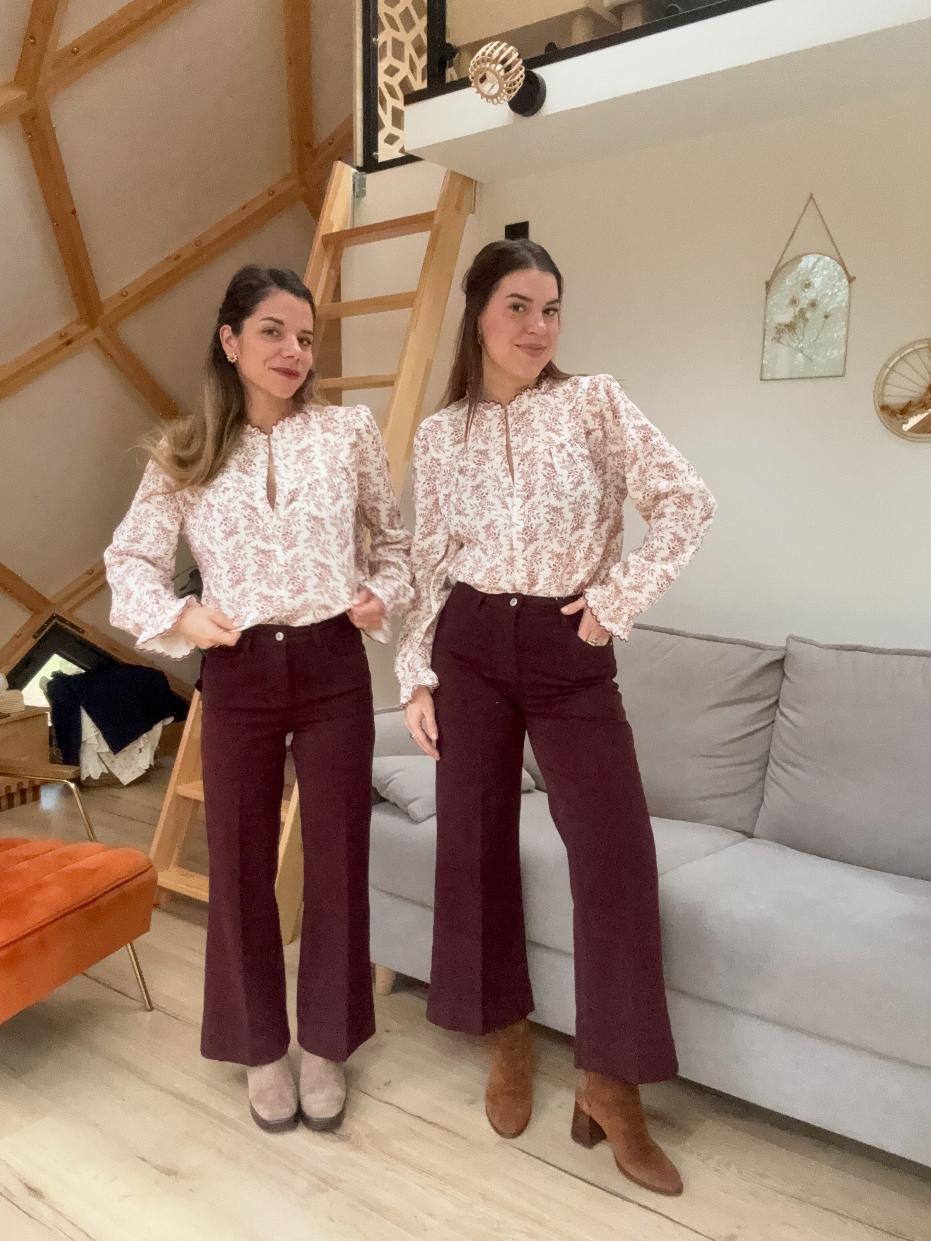 Windy Jeans Burgundy