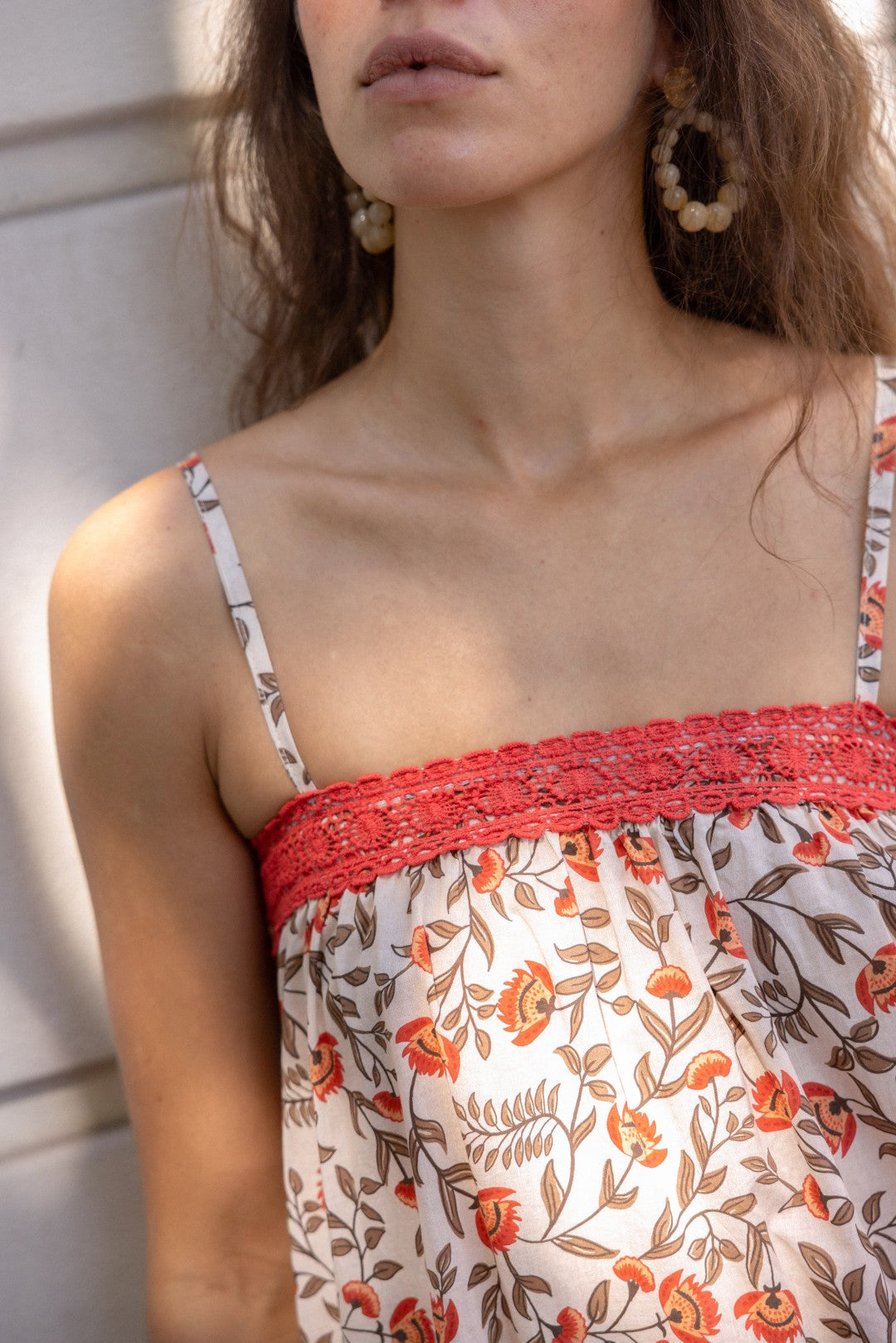 Cremefarbenes Kleid Nouna