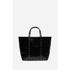 Vanessa Bruno - M Crackled Leather Tote Bag - Black