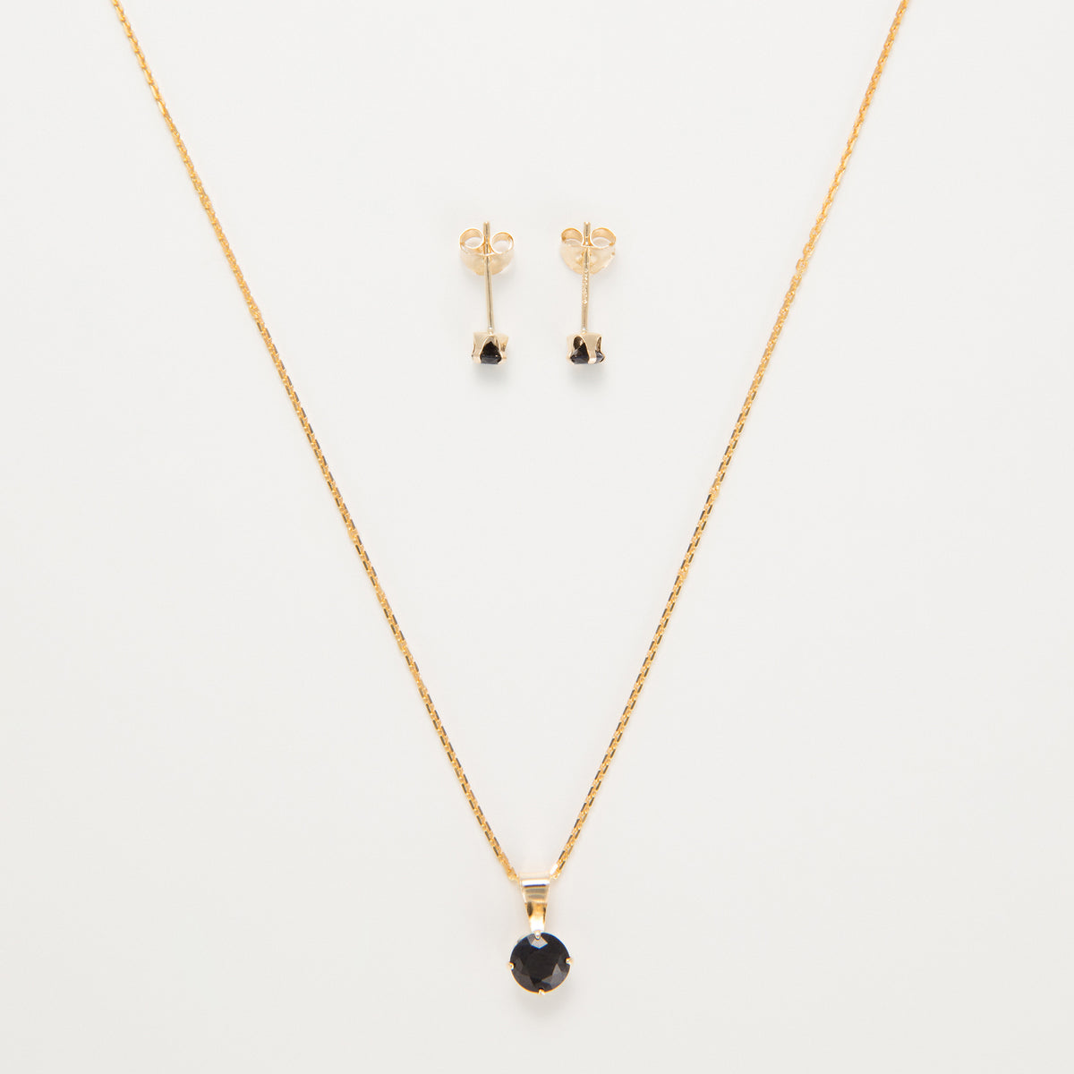 Conjunto "Puces Bleues" zafiros azules: 0,88 ct/3