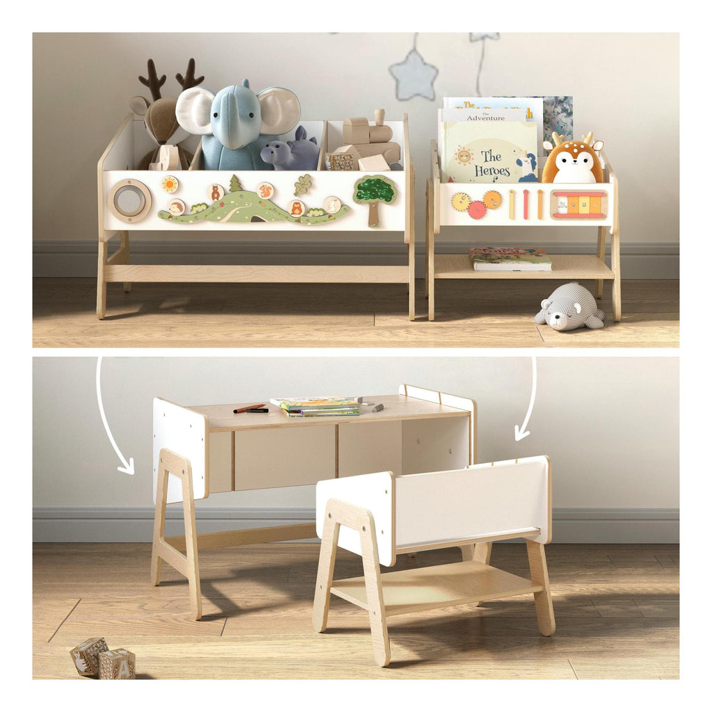 Trio Shelf-Table & Bookcase-Chair – Lilu