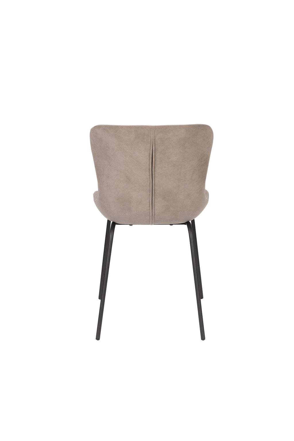 Junzo Rib - Set of 2 Dining Room Chairs - Fabric - Gray