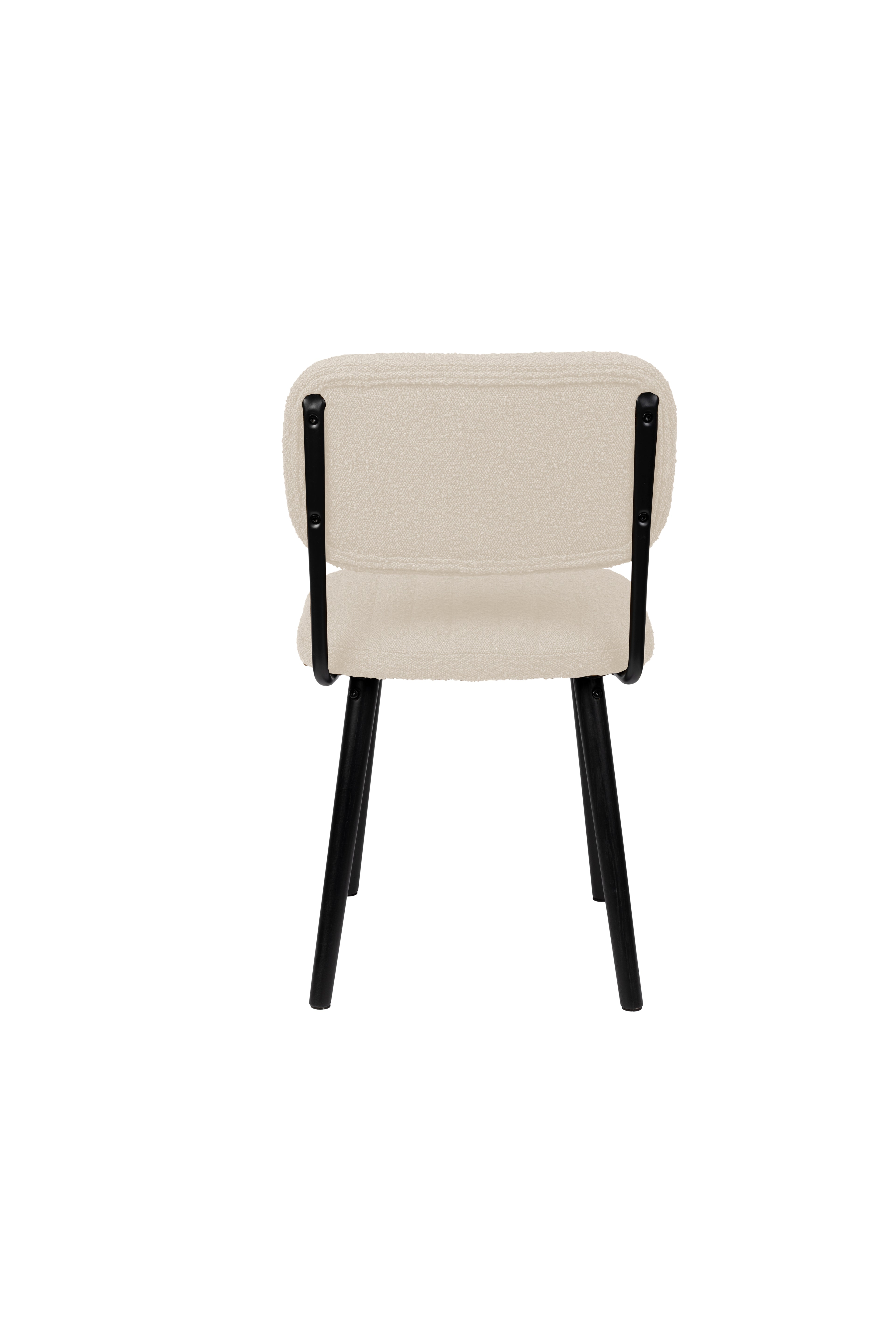 Jake Bouclé - Dining Room Chair - Solid Oak - Off-White