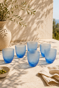 Trame - Lot De 6 Verres - Bleu Clair