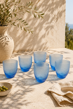 Trame - Lot De 6 Verres - Bleu Clair