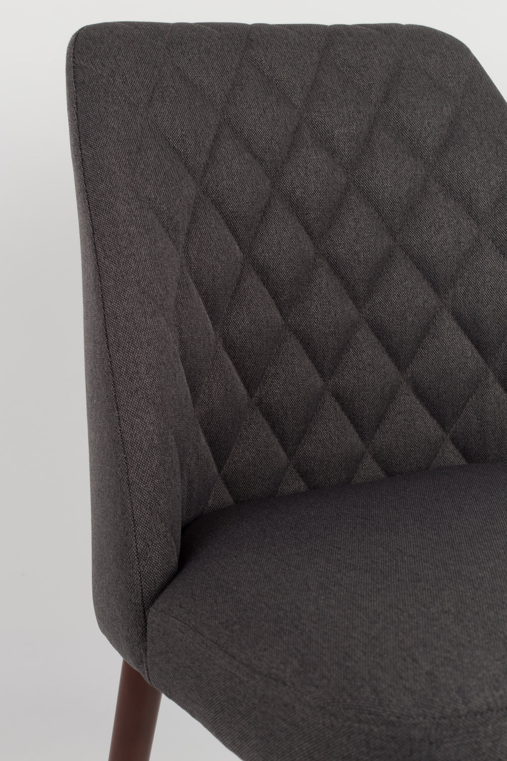 Conway - Chaise De Salle À Manger - Tissu - Gris Foncé