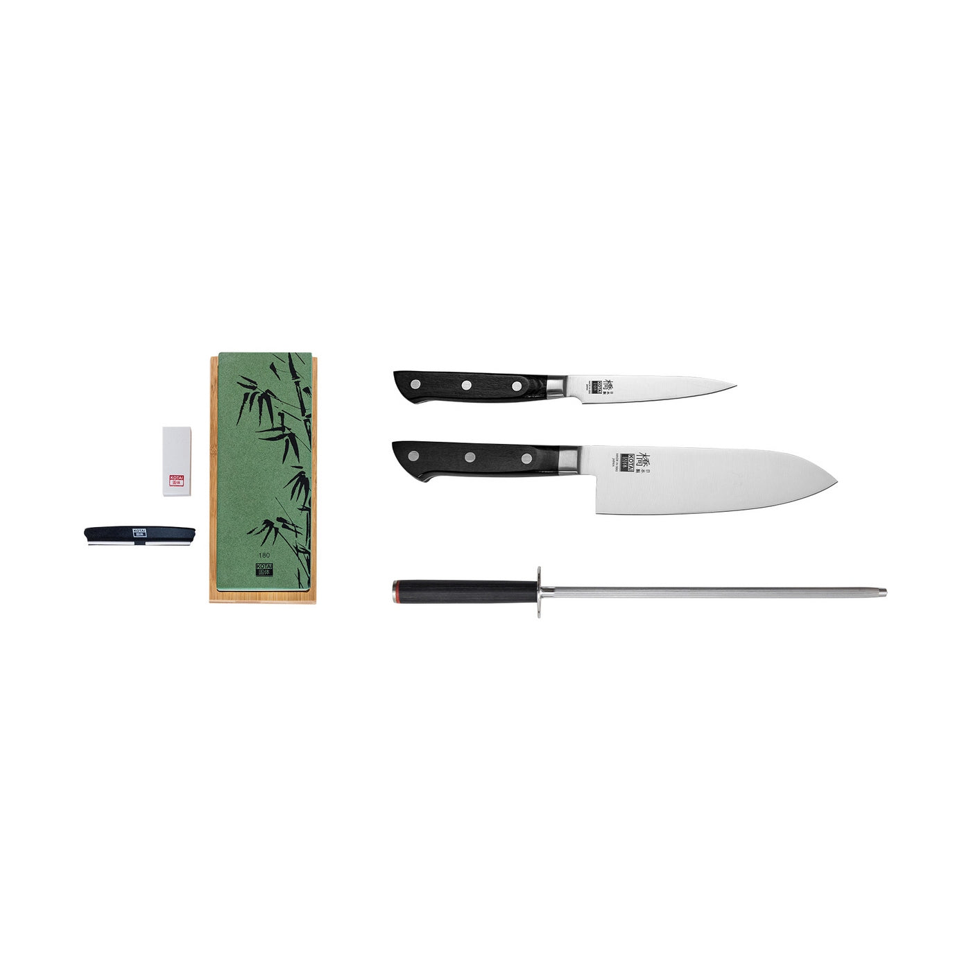 Collection Hashi Classique - Set De Base Deluxe 4 Pièces : 2 Couteaux + 2 Accessoires
