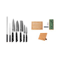 Colección Hashi Tsuchime - Set completo Deluxe de 10 piezas: 5 cuchillos + 5 accesorios