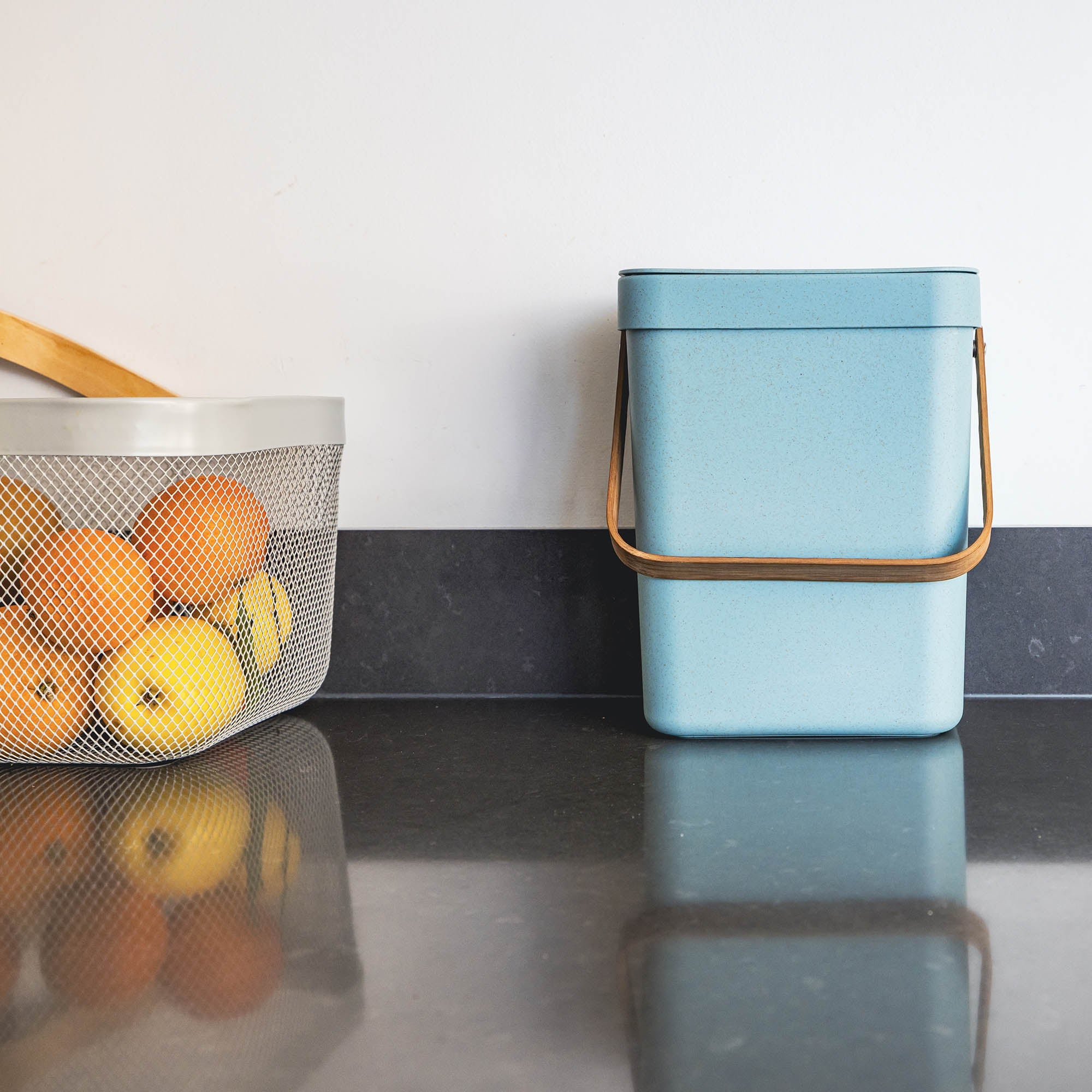 Boden - 5L Tabletop Compost Bin - Recycled Plastic - Blue