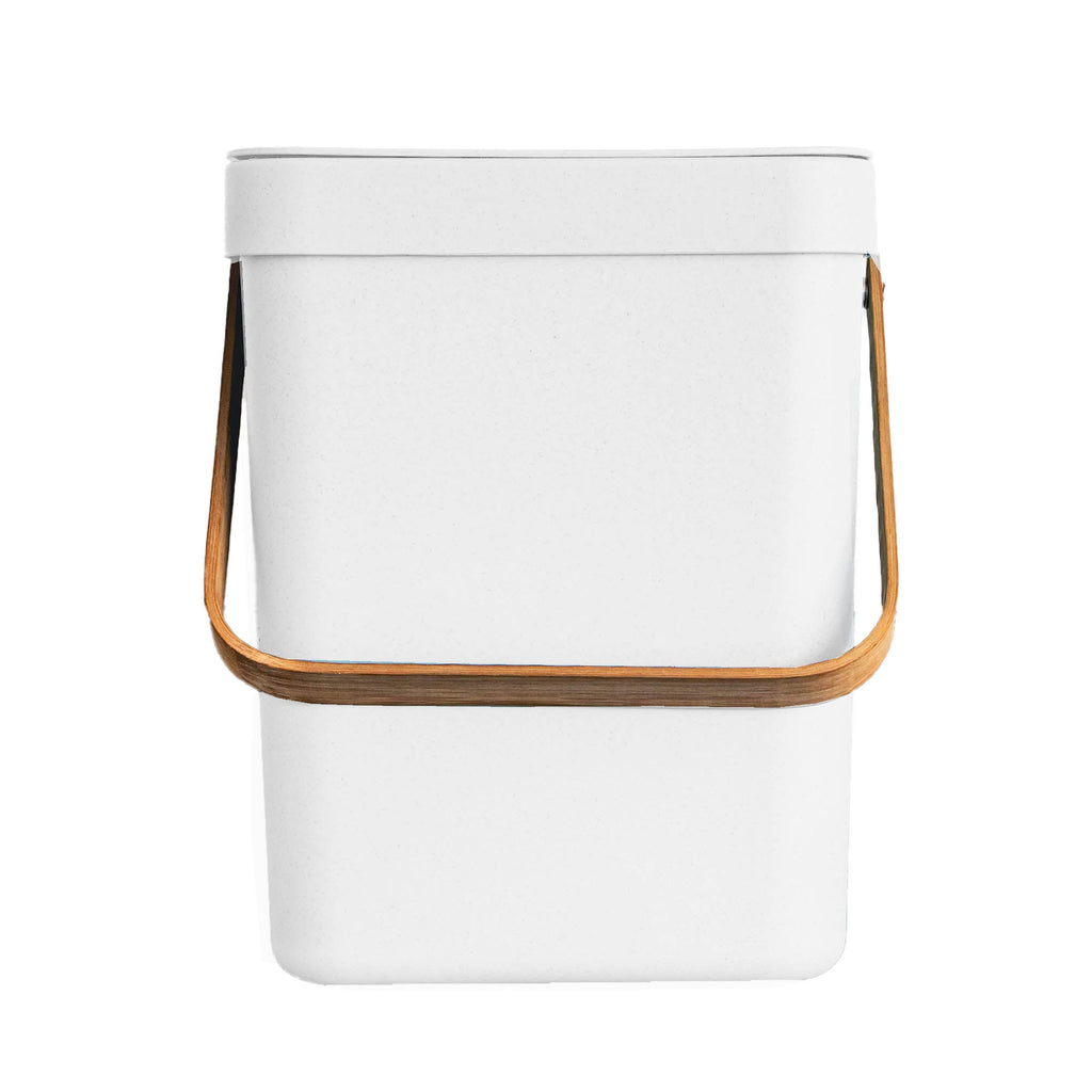 Boden - 5L Tabletop Compost Bin - Recycled Plastic - White