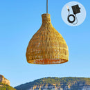 Bella - Suspension Solaire - Rotin - Beige