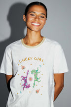 Camiseta The Fred Lucky Girl En Mezcla De Algodón Y Lino Fabricada En Portugal