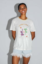 Camiseta The Fred Lucky Girl En Mezcla De Algodón Y Lino Fabricada En Portugal