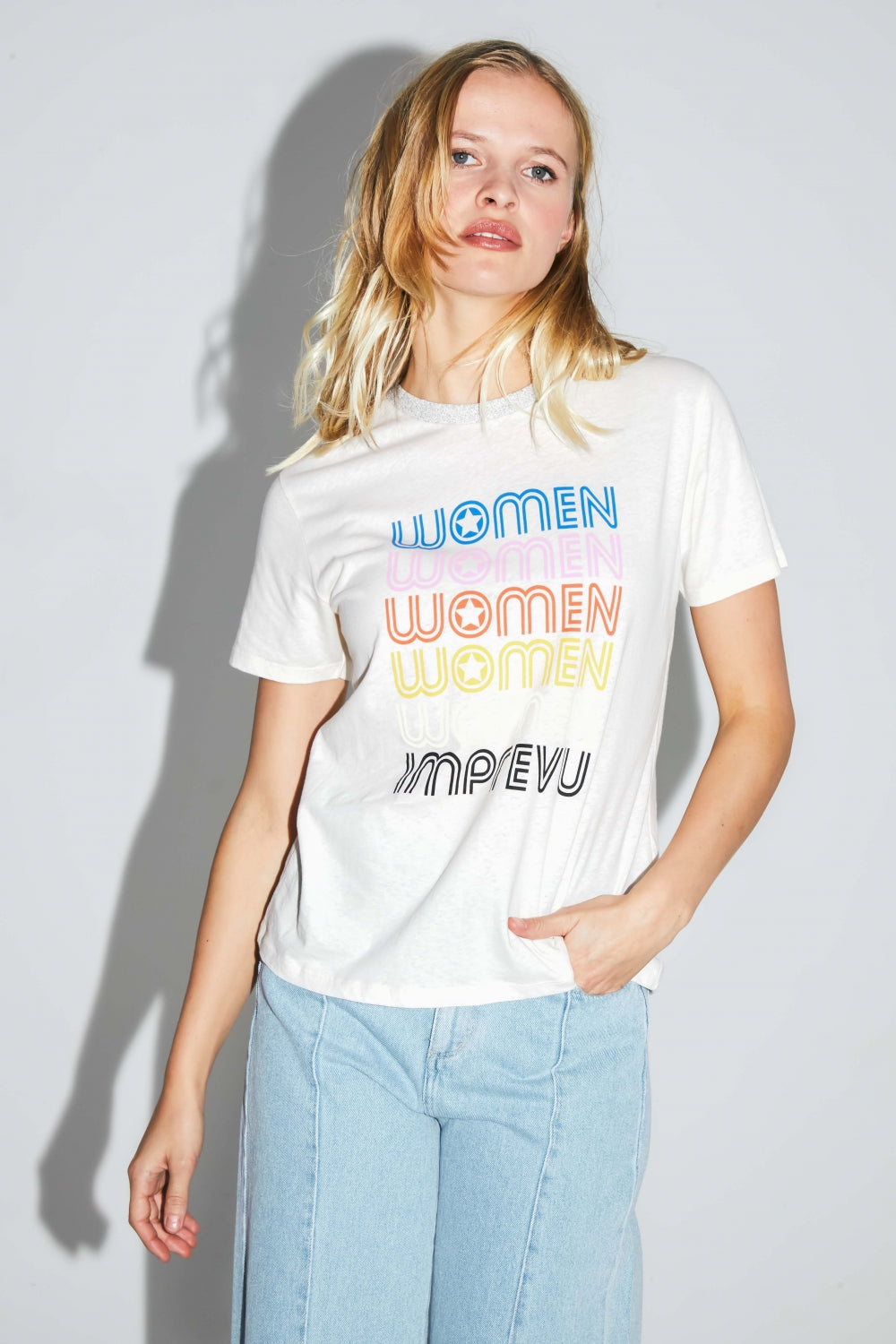 The Fred Women T-Shirt In A Cotton And Linen Blend