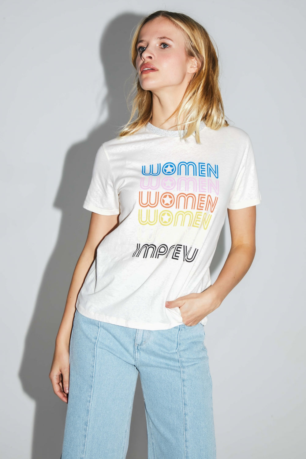 The Fred Women T-Shirt In A Cotton And Linen Blend