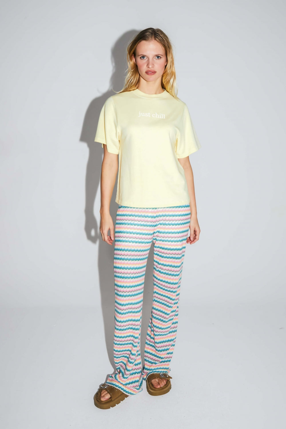 The Colette Collector T-Shirt In Yellow Cotton And Modal Jersey