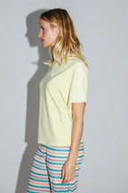 The Colette Collector T-Shirt In Yellow Cotton And Modal Jersey