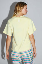 The Colette Collector T-Shirt In Yellow Cotton And Modal Jersey