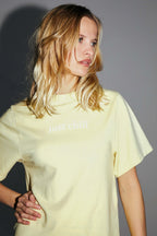 The Colette Collector T-Shirt In Yellow Cotton And Modal Jersey