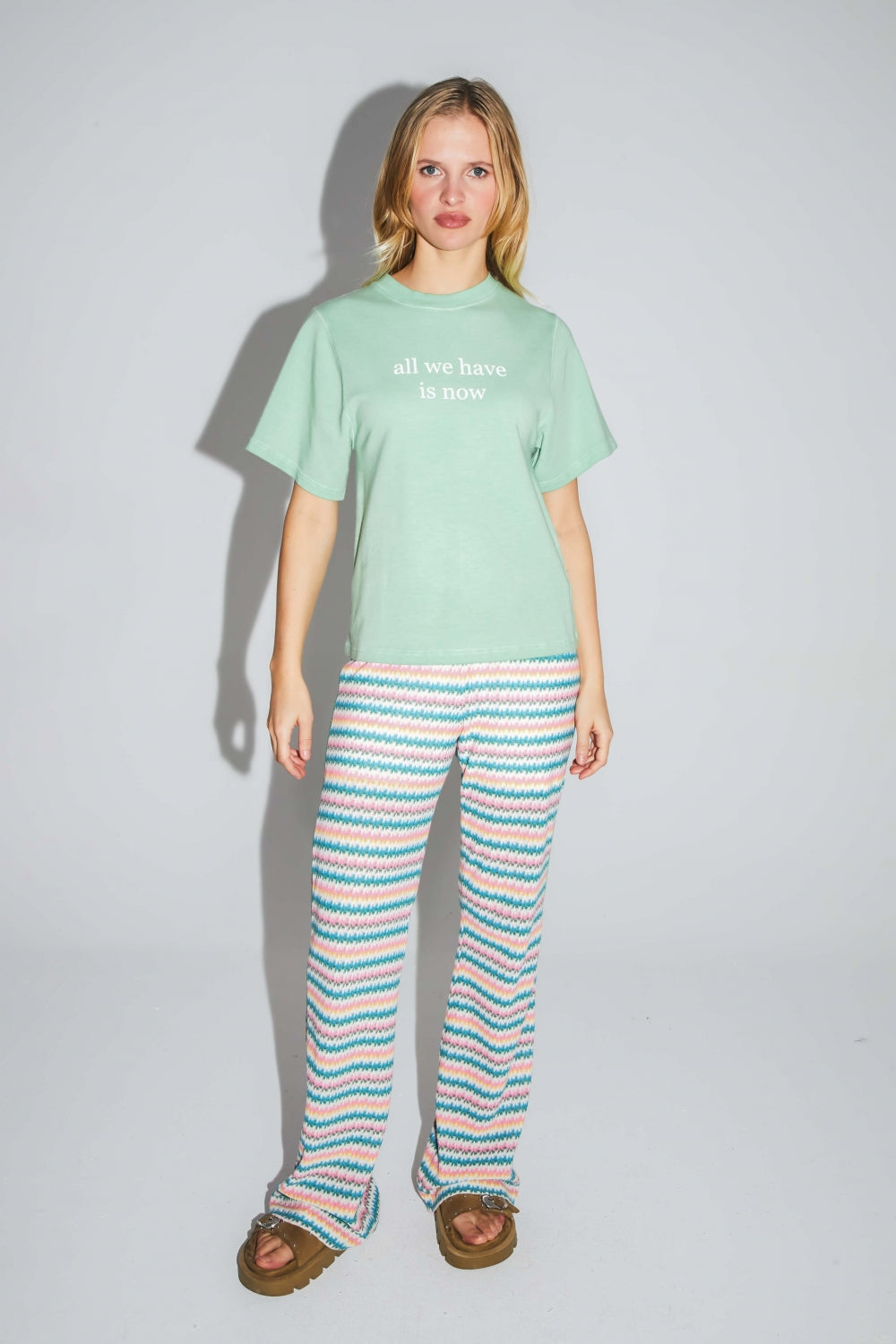 The Colette Collector T-Shirt In Green Cotton And Modal Jersey