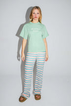 The Colette Collector T-Shirt In Green Cotton And Modal Jersey