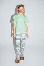 The Colette Collector T-Shirt In Green Cotton And Modal Jersey