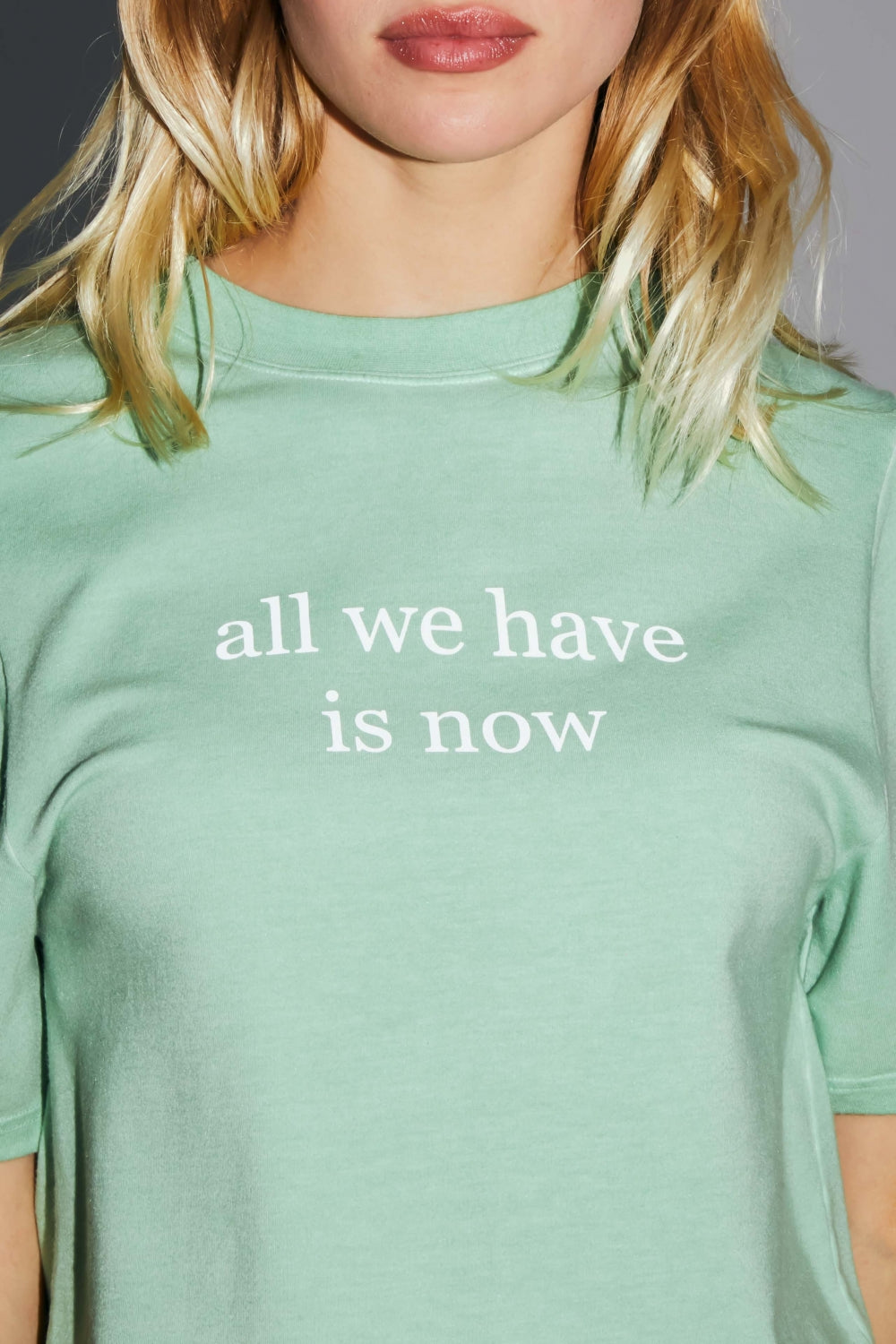The Colette Collector T-Shirt In Green Cotton And Modal Jersey
