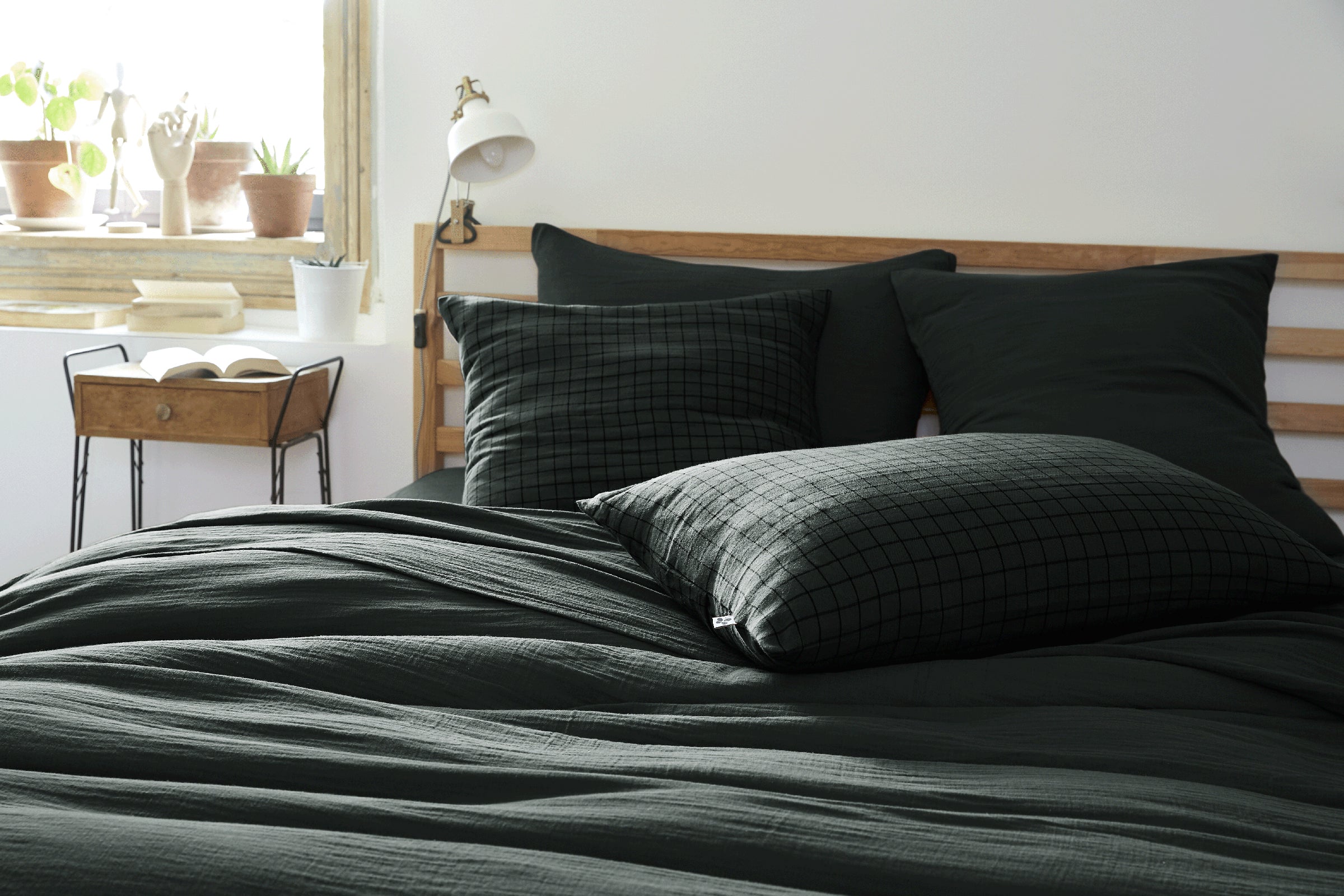 Gaia Mix - Pillowcase - Double Cotton Gauze - Fir