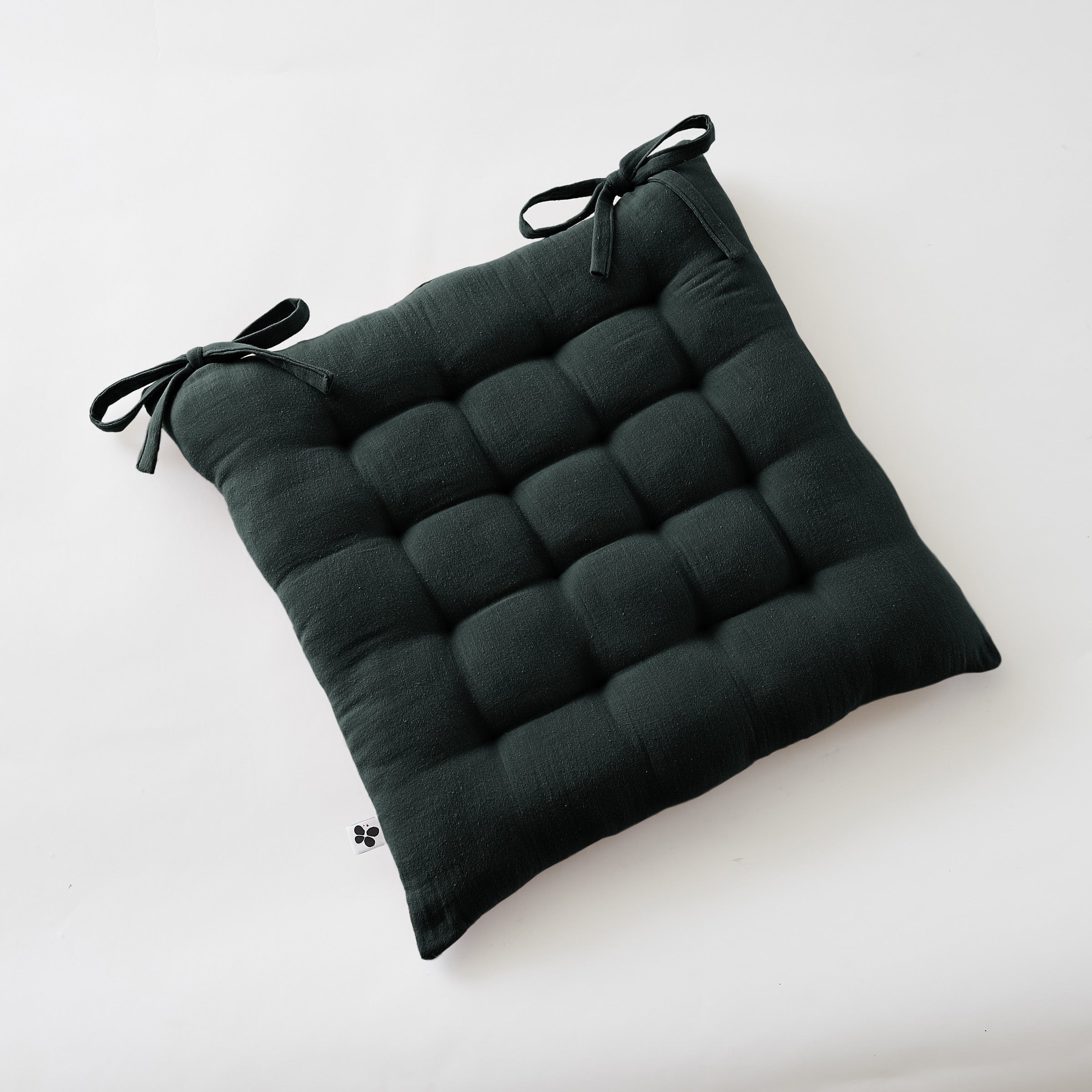 16-Point Quilted Seat - Double Plain Cotton Gauze - Gaia - Fir