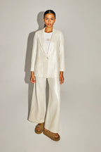 The Jimmy Blazer In Textured Shiny Organic Cotton