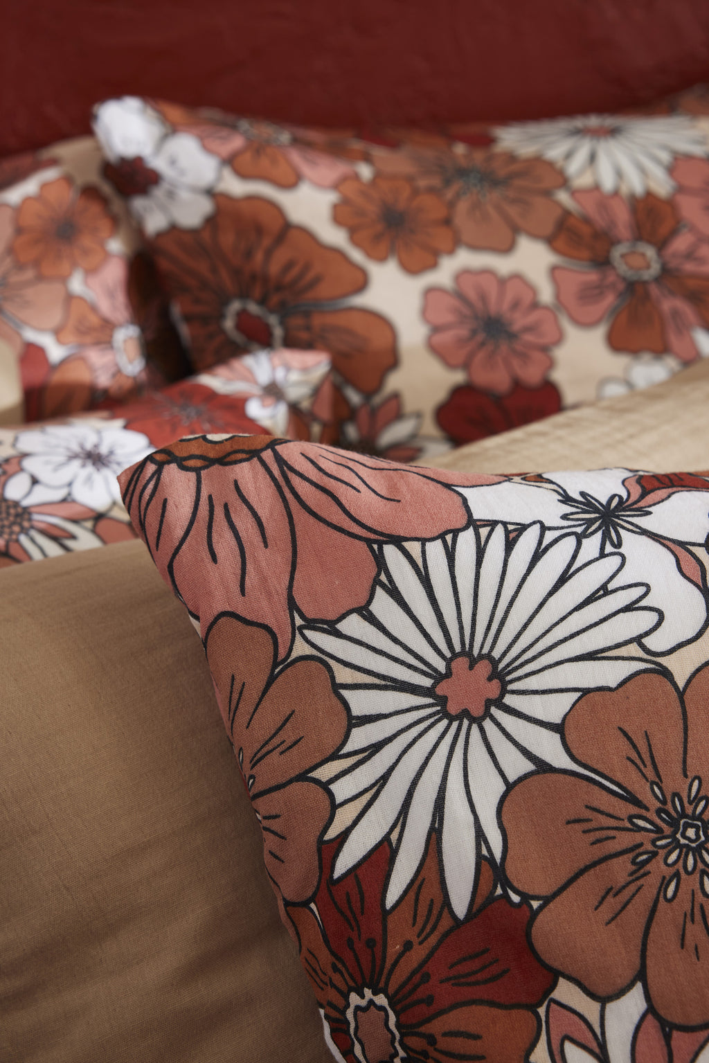 Funda de almohada - Gasa de Algodón Estampada - Anna
