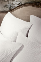 Ina - Plain Quadruple Cotton Gauze Pillowcase - Chantilly