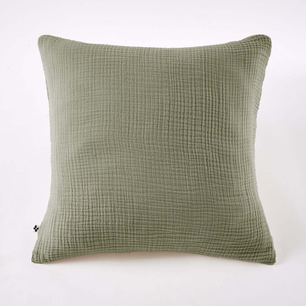 Ina - Pillowcase - Plain Quadruple Cotton Gauze - Rosemary