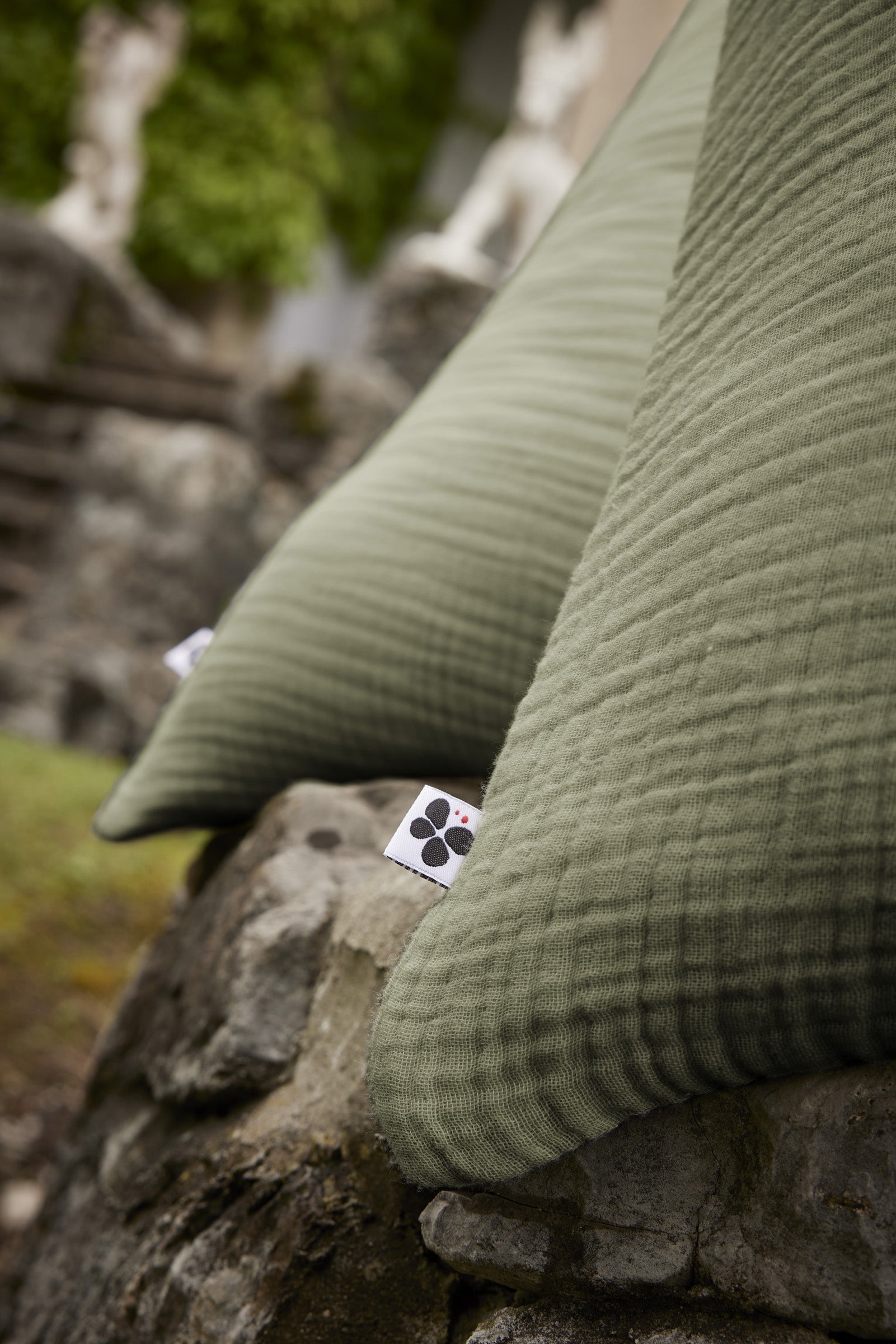 Ina - Pillowcase - Plain Quadruple Cotton Gauze - Rosemary