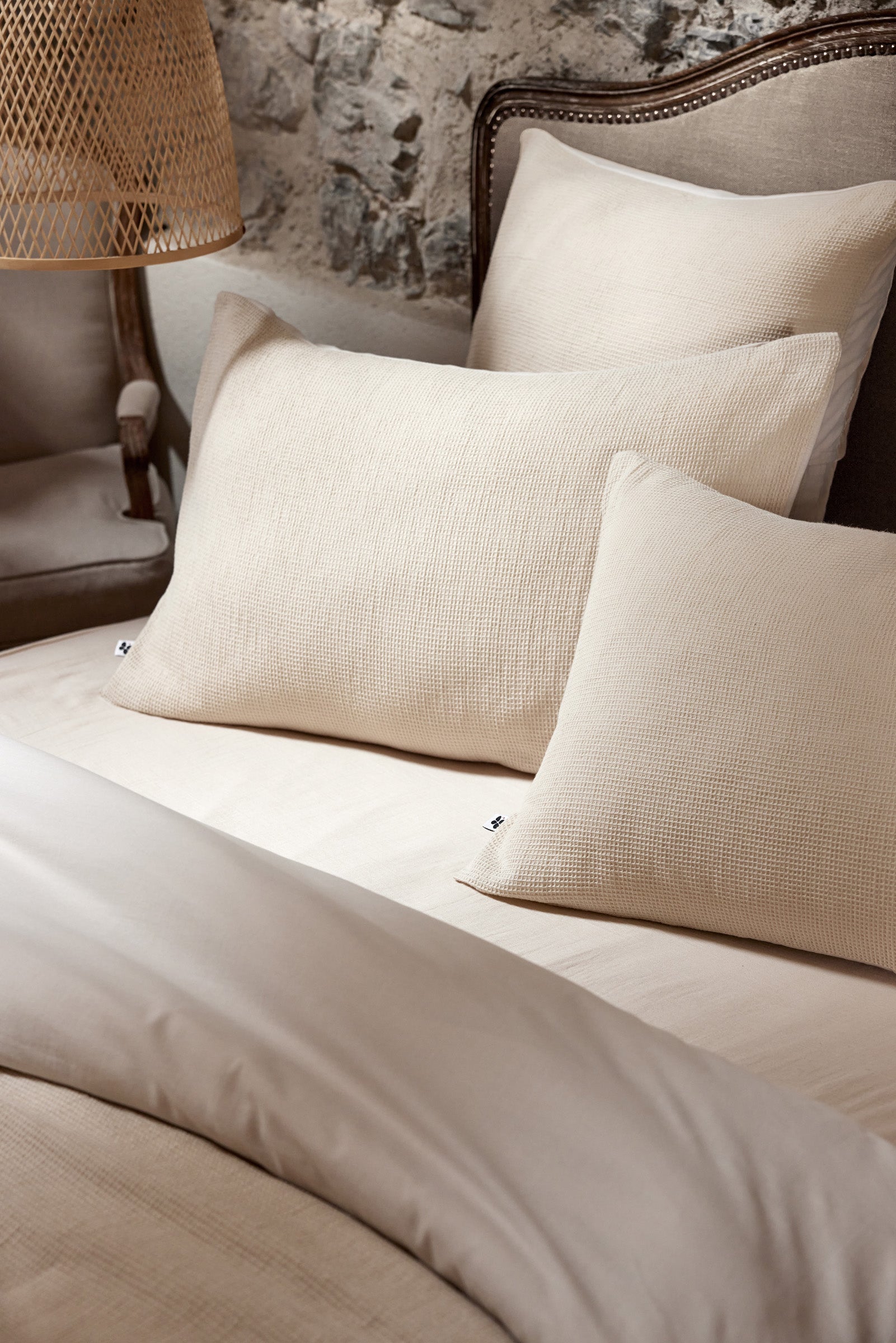 Alma - Housse De Couette - Nid D'Abeille Uni - Pampa