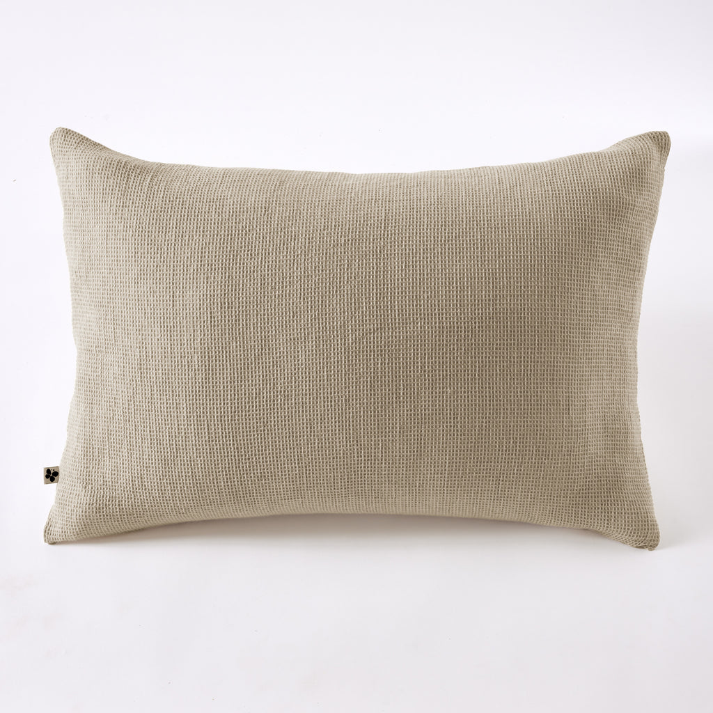 Alma - Pillowcase - Plain Waffle Cotton - Twine