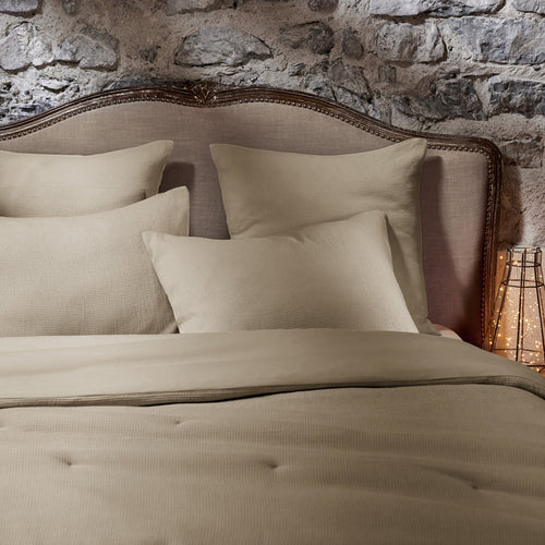 Housse De Couette - Nid D'Abeille Uni - Alma - Ficelle
