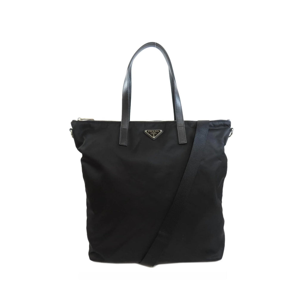 Prada - Bolso tote Pattina de nailon - Mujeres - Negro