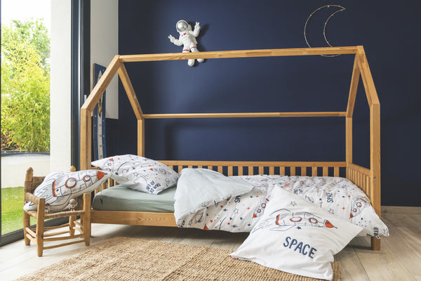 Bedding Set (Duvet Cover + 2 Pillowcases) - Printed Cotton - Galaxy