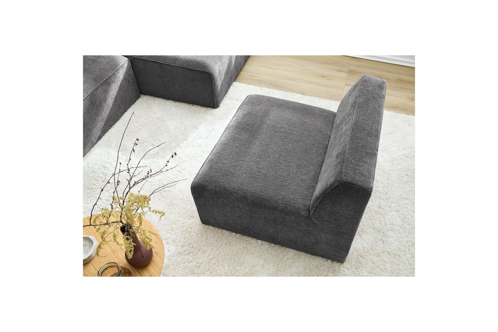 Chauffeuse 1 Place Pour Canapé Modulable - Megeve - Tissu Texturé
