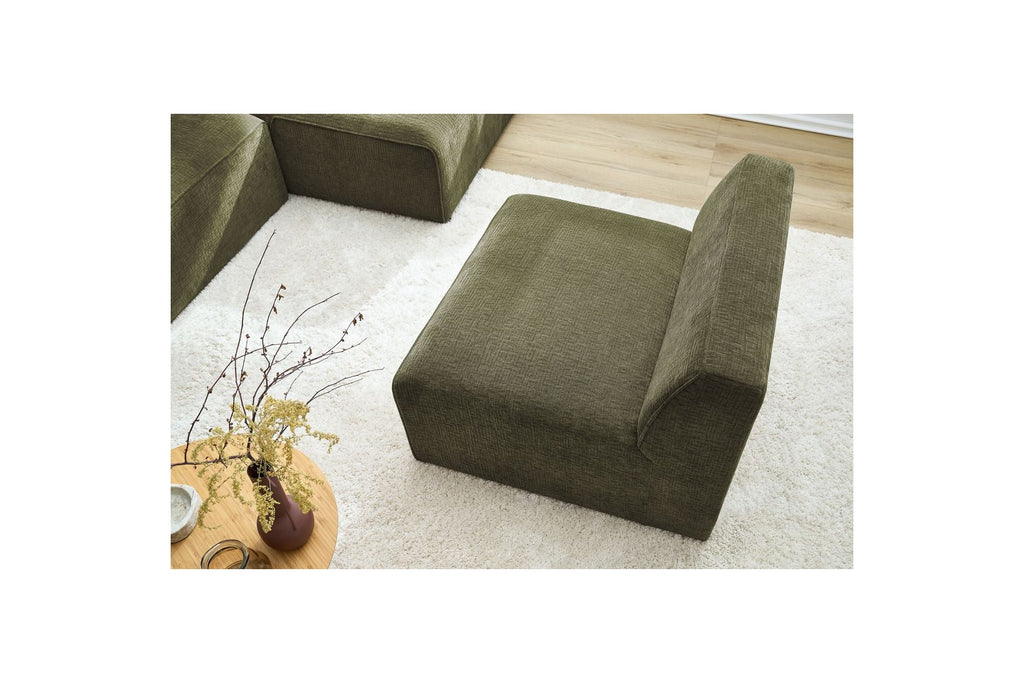 Chauffeuse 1 Place Pour Canapé Modulable - Megeve - Tissu Texturé
