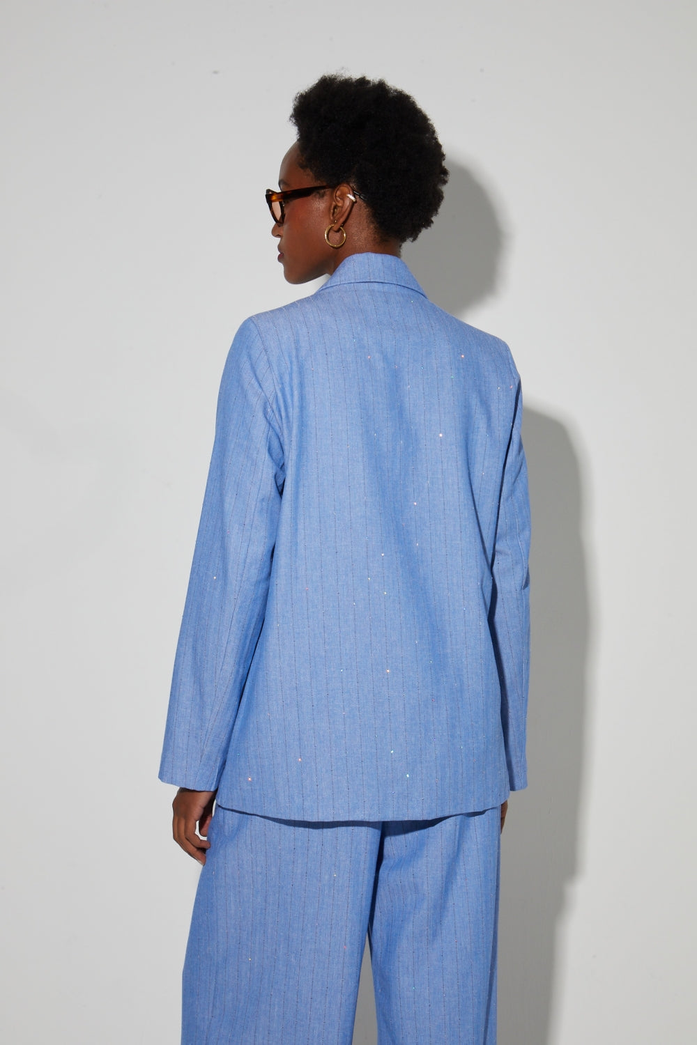 Ema Éclat Blue Blazer, Made In Italy