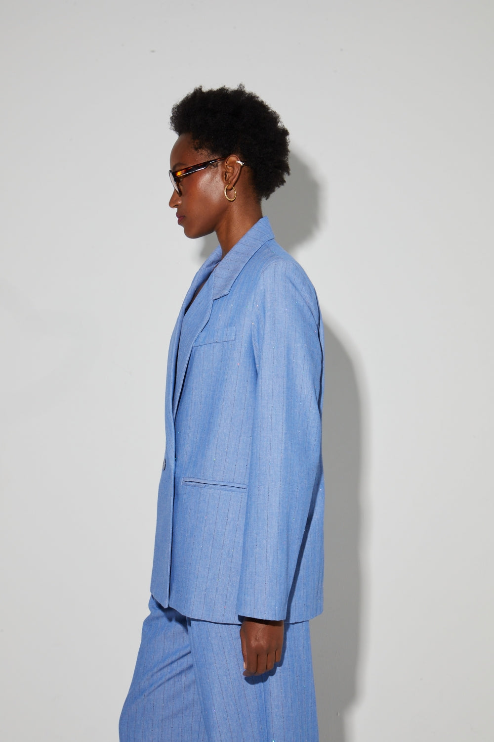 Ema Éclat Blue Blazer, Made In Italy