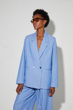 Ema Éclat Blue Blazer, Made In Italy