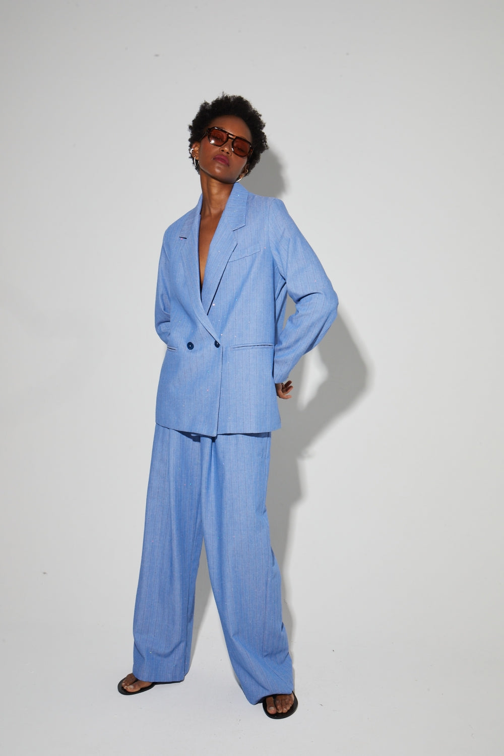 Ema Éclat Blue Blazer, Made In Italy