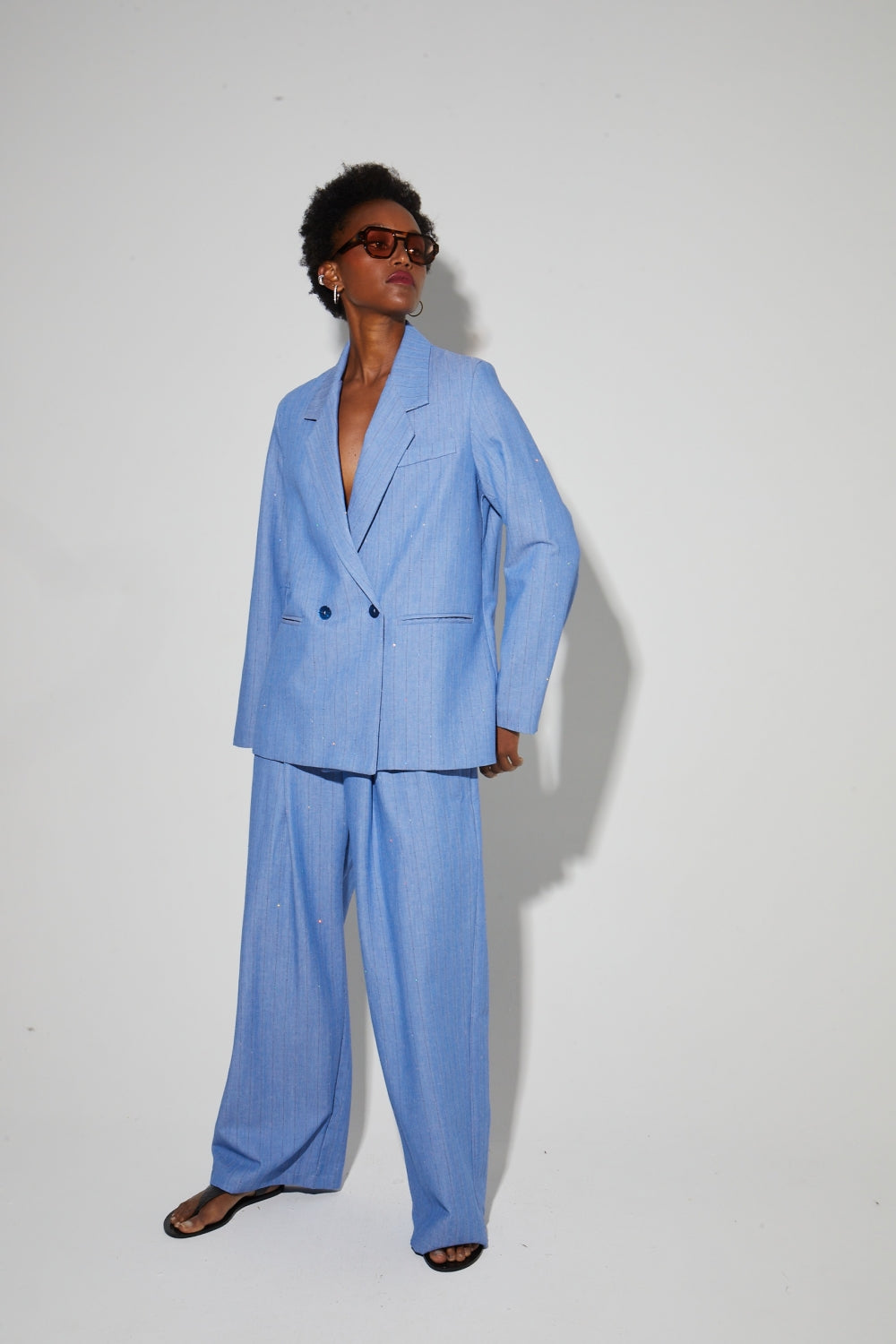 Ema Éclat Blue Blazer, Made In Italy