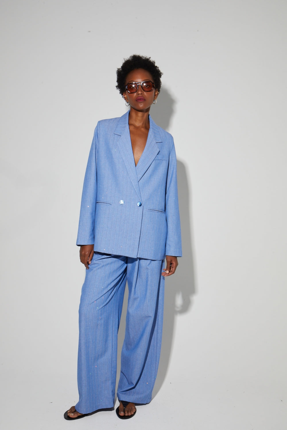 Ema Éclat Blue Blazer, Made In Italy