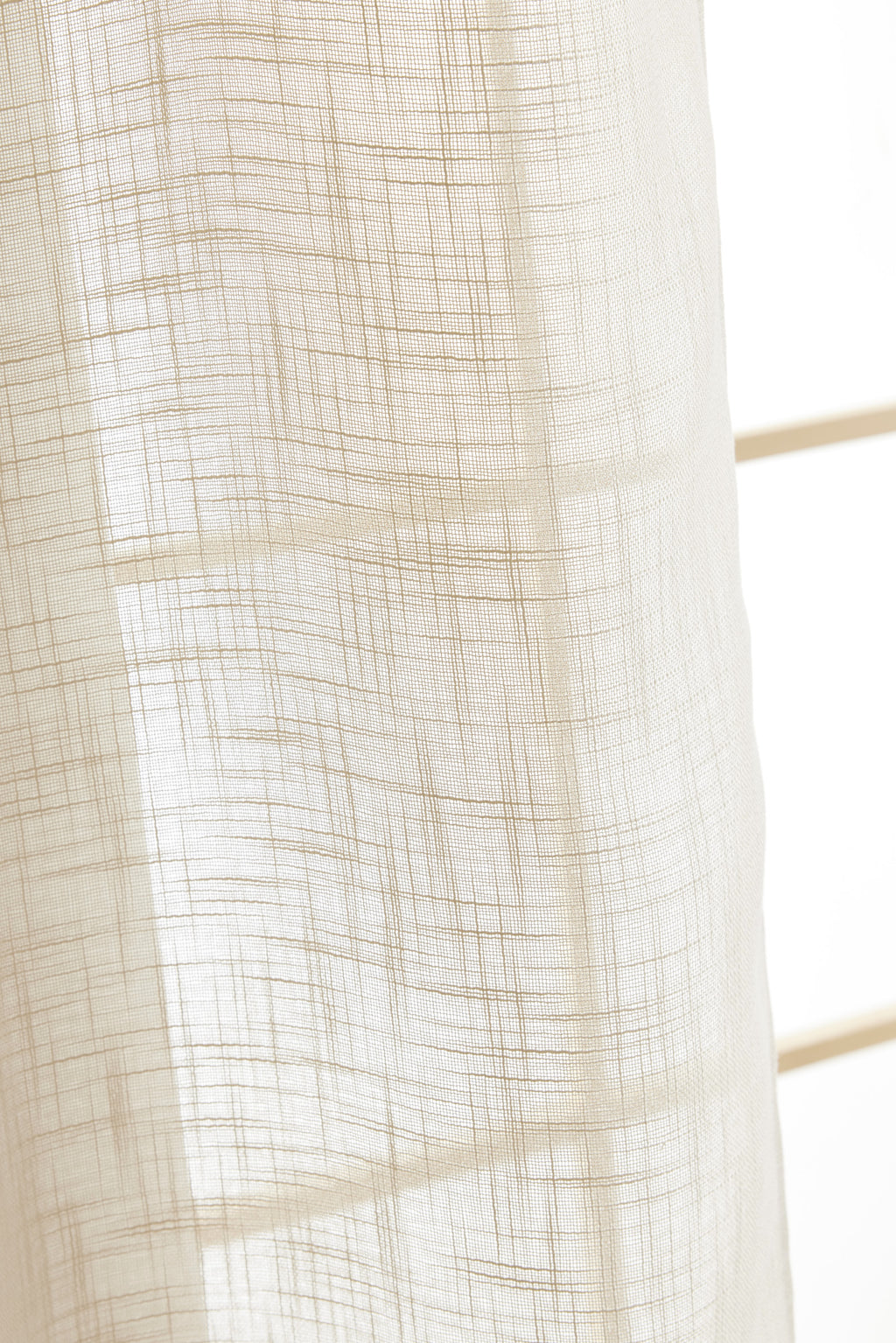 Adjustable Curtain + 8 Clip Rings - Nia - Sand