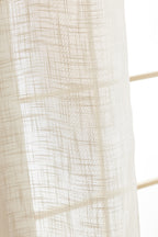 Adjustable Curtain + 8 Clip Rings - Nia - Sand