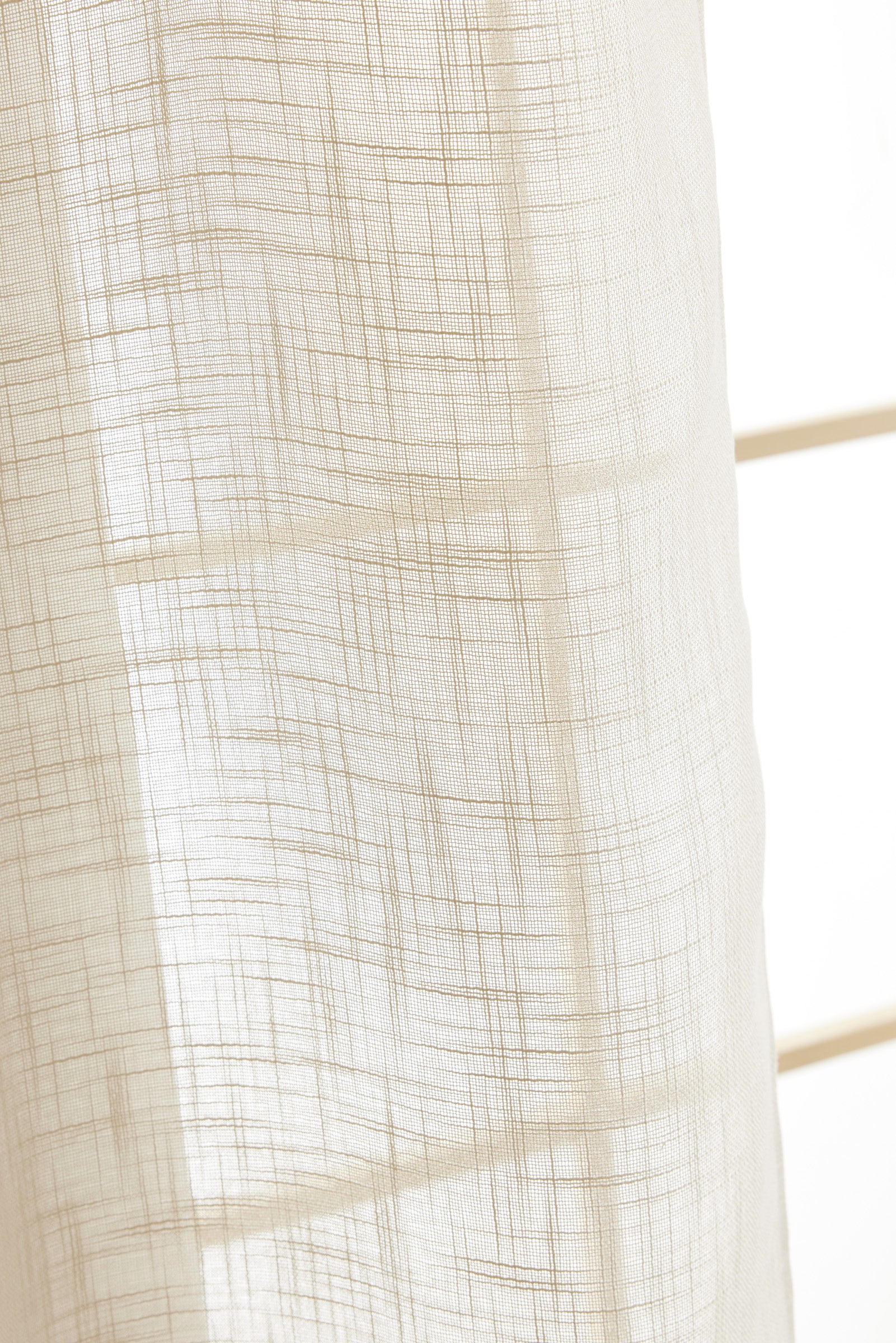Adjustable Curtain + 8 Clip Rings - Nia - Sand